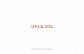 OVA&OTAVA & OTA - University of Belgradetnt.etf.bg.ac.rs/~ms1aik/AIC-15_OTA_1.pdf · •The op-amp (OVA and OTA) is a fundamental building block in Mixed Signal design. •Employed
