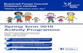 Children's Centres spring term activity programme · Activity Programme Refreshments are ... Health Visitor Service ... songs and rhymes, a story time, play ideas – all appropriate