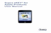 Supra eKEY for Apple Products User Manual · The Supra eKEY for Apple Products User Manual includes an overview of the Supra eKEY application ... The eKEY software connects regularly