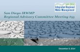 San Diego IRWMP Regional Advisory Committee Meeting … · San Diego IRWMP Regional Advisory Committee Meeting #53 ... •1st LPS Meeting/Training Workshop: November 14th ... IRWM