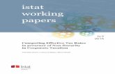 Computing Effective Tax Rates in presence of Non … · Computing Effective Tax Rates in presence of Non-Linearity in Corporate Taxation ... TISTA WORKING APERSP N. 9/2015 Computing