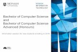 Bachelor of Computer Science Advanced (Honours) · Bachelor of Computer Science Advanced ... Discrete Mathematics for computer science Elective Second ... Please submit your credit