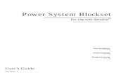 Power System Blockset User's Guide - lost … · system concepts that tax traditional analysis tools and techniques. Further ... MATLAB’s toolboxes can also be used by the designer.