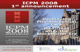 Developing Pharmaceutical Care ICPM - japhmedjaphmed.jp/pdf/ICPM_1st_Announcement.pdf · Kenneth Getz - CISCRP • Improved efficiencies: ... • Latest Developments in Pharmaceutical