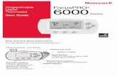 69-1921EFS-07 - FocusPRO® 6000 Series - … · FocusPRO® 6000 Series Programmable Digital Thermostat User Guide Read and save these instructions. For help please visit yourhome.honeywell.com