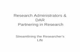 Research Administrators & DAR Partnering in …med.emory.edu/documents/resources/ram/RAM_DAR_Presentation Han… · Research Administrators & DAR Partnering in Research ... Business