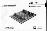 Mk12 - blinovitchlimitationeffect.files.wordpress.com · I wish you enjoyment and satisfaction from your SciSys chess computer — and who knows, ... at the eight built-in chess studies