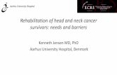 Rehabilitation of head and neck cancer survivors: needs and barriers · 2016-09-30 · Rehabilitation of head and neck cancer ... Patients With Head and Neck Cancer fatigue dry mouth