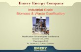 Emery Energy Company - globalsyngas.org · P&ID of Recent Project Design FD Fans Gasifier Cyclone Flare T.O. + HRSG ID Fan. Thermal Applications BURNER BOILER. Technical Aspects of