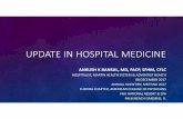 UPDATE IN HOSPITAL MEDICINE - American College … · UPDATE IN HOSPITAL MEDICINE ANKUSH K BANSAL, MD, FACP, SFHM, CFLC HOSPITALIST, MARTIN HEALTH SYSTEM & ADVENTIST HEALTH 08 DECEMBER2017