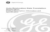 Auto-Restoration Data Translation Application · Auto-Restoration Data Translation Application Product Description, Information and Specification General PRPI-024-2.00-2 Full iii