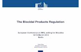 The Biocidal Products Regulation - Startseite - BfR · BPR – review programme and transitional phase for AS First Biocidal Products Directive (1998) initiated examination of ...