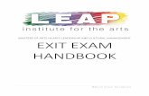 MASTERS OF ARTS IN ARTS LEADERSHIP AND CULTURAL MANAGEMENT ... · MASTERS OF ARTS IN ARTS LEADERSHIP AND CULTURAL MANAGEMENT EXIT EXAM HANDBOOK . 1 | Exit Exam Handbook . ... The
