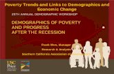 Poverty Trends and Links to Demographics and Economic Change · Poverty Trends and Links to Demographics and Economic Change Frank Wen, Manager Research & Analysis Southern California