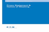 EATON 2018 Proxy Statement and Notice of Meeting · Approving a proposal to grant the Board authority to issue shares under ... proxy materials and how to vote online. If you received