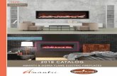 2018 CATALOG - Sierra Flame · Amantii BI-72-DEEP-XT electric fireplace Sierra Flame WM-FML-48-5523-STL electric fireplace with SunTea media and back lighting on 2018 CATALOG