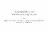 Thread/Memory Model Revising the Javapugh/java/memoryModel/JavaOneBOF/BOF.pdf · 3 Java Thread Specification • Chapter 17 of the Java Language Spec – Chapter 8 of the Virtual