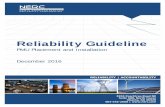Reliability Guideline - nerc.com · These guidelines establish voluntary recommendations, considerations, and industry best practices on particular topics for use by users, owners,