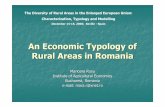 An Economic Typology of Rural Areas in Romania - …agrilife.jrc.ec.europa.eu/documents/Marioara_Rusu_Romania.pdf · An Economic Typology of Rural Areas in Romania Marioara Rusu Institute