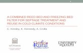 A combined reed bed and freezing bed filter for …uest.ntua.gr/swws/proceedings/presentation/02.C.Kinsley.pdf · A COMBINED REED BED AND FREEZING BED FILTER FOR SEPTAGE TREATMENT