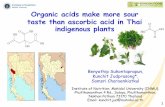 Organic acids make more sour taste than ascorbic acid … 8b - New food composition... · manufacture products such as vinegar, salad dressings. Organic acids H O O H O H O O H O