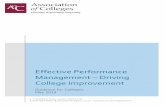 Effective Performance Management Driving College Improvement Performance... · Effective Performance Management – Driving College Improvement Guidance for Colleges: May 2014 . 2