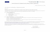 INVITATION TO TENDER FOR CONSULTANCY … · INVITATION TO TENDER FOR CONSULTANCY SERVICES Lisbon, February 21st, 2013 Our reference: ... but will work in cooperation with the