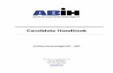 Candidate HandbookCandidate Handbook - American Board of Industrial …abih.org/sites/default/files/downloads/Candidate Handbook Mar 2016.pdf · Candidate HandbookCandidate Handbook