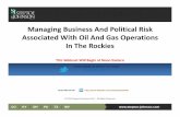 Managing Business And Political Risk With Oil And … Business and... · Managing Business And Political Risk ... law, may include both general damages and consequential ... • Contracts
