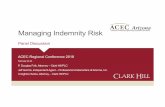 Managing Indemnity Risk For Design Professionals€¦ · Managing Indemnity Risk ... • Applies to contracts ... include limitation of liability, waiver of consequential damages,