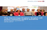 The Cambridge English/ English UK action research award scheme .The Cambridge English/ English UK