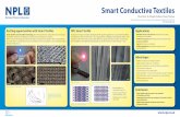 Smart Conductive Textiles - National Physical Laboratory · There is an increasing demand for smart fabrics and interactive textiles. The US market alone