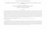 Probabilistic Estimation of Peers’ Quality and Behaviors ... · Probabilistic Estimation of Peers’ Quality and Behaviors for Subjective Trust ... [13,16,27 ,28 ... ﬁle hosting