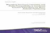 Managing Zirconium Chemistry and Phase … Reports/FY 2013/13...Managing Zirconium Chemistry and Phase Compatibility in Combined Process Separations for Minor Actinide Partitioning