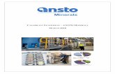 ANSTO Minerals 2018 project work has included all facets of REE process flowsheets, including acid leaching, sulphation baking, caustic conversion, alkaline roasting, selective precipitation,