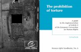 The prohibition of torture - echr.coe.int · The prohibition of torture Human rights handbooks, No. 6 A guide to the implementation of Article 3 of the European Convention on Human