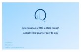 Determination of TOC in stack through innovative FID ... · Pollution Analytical Equipment Core Business ... •Timesaver •Money saving •Sparing effort and personnel •Safety