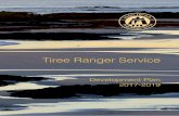 Tiree Ranger Service - Tiree Community Development Trust · The purpose of the Ranger post is to operate and develop the Tiree Ranger Service ... • To provide 5 activities each