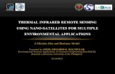 THERMAL INFRARED REMOTE SENSING … INFRARED REMOTE SENSING USING NANO-SATELLITES FOR MULTIPLE ENVIRONMENTAL APPLICATIONS University of the Philippines Department of Geodetic Engineering
