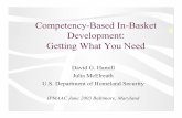 Competency-Based In-Basket Development: Getting …annex.ipacweb.org/library/conf/03/hamill.pdf · Competency-Based In-Basket Development: Getting What You Need David G. Hamill Julia