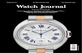 Volume 18, N Watch Journal - Dewitt Watches€¦ · FRÉDÉRIC WENGER, CEO, ... signs are not available in a supplier catalog, ... WATCH JOURNAL FEATURE: IN-HOUSE MOVEMENTS