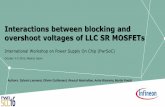 Interactions between blocking and overshoot voltages …pwrsocevents.com/.../ep/003_Eposter_Infineon_Leomant.pdf · Interactions between blocking and overshoot voltages of LLC SR
