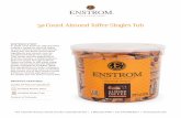 50 Count Almond Toffee Singles Tub - Enstrom … · 50 Count Almond Toffee Singles Tub ENSTROM STORY In 1929, Chet Enstrom affectionately crafted a recipe for almond toffee to share