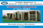 Verily, along with every - Yusra Medical and Dental …ymdc.edu.pk/wp-content/uploads/2017/09/Study-Guide-Book-6th.pdf · Verily, along with every hardship is relief STUDY GUIDE RESPIRATORY