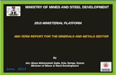 Ministry of Mines and Steel Development ... - allafrica.com... · Geosciences Research Laboratories in Kaduna ... Buzu (Yobe), Jaruwa (Kaduna), Tama (Katsina), Ebiya and Agbado Okudu