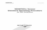 5000TOCe Sensor Standard Operating Procedure · 5000TOCe Sensor Standard Operating Procedure for TOC Calibration ... When required by the procedure, a calibration standard solution
