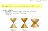 Topology and symmetry in topological semimetals: tutorial · Topology and symmetry in topological semimetals: tutorial Shuichi Murakami Department of Physics, Tokyo Institute of Technology