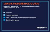 QUICK REFERENCE GUIDE - medtronic.com · monitor combines Microstream™ capnography ... store, and download various ... – Patient data can be transferred wirelessly from the monitor
