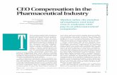 RESEARCH NOTE CEO Compensation in the Pharmaceutical Industry · CEO Compensation in the Pharmaceutical Industry George P. Roach ... pay in at pharmaceutical companies. ... more than