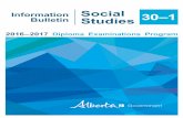 Social 30–1 Bulletin Studies - Who Are We Becoming?knechtel.weebly.com/.../ss30-1-infobulletin-2016-17_20161005.pdf · Social 30–1 Studies 2016–2017 Diploma Examinations Program